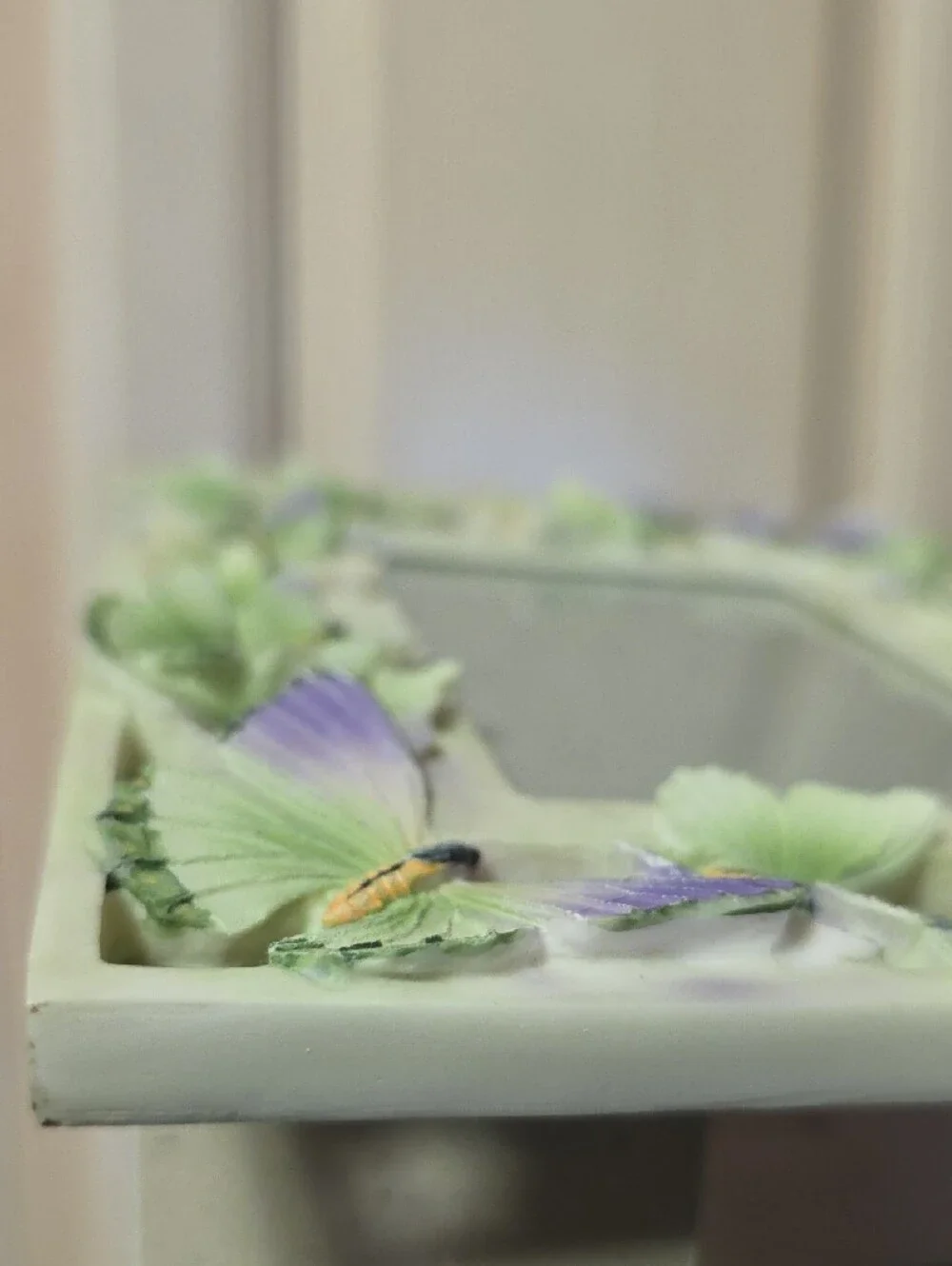 Butterfly Accent Picture Frame - Green and Lavender4×6